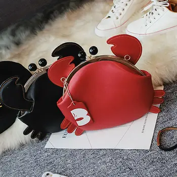 

Cross Body Ladys Cute Cartoon Animal crab Handbag Satchel Shoulder Totes Bag