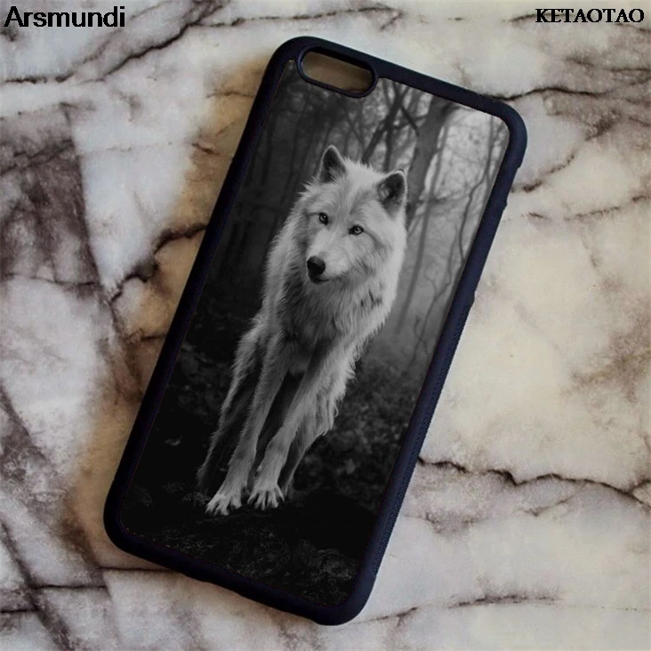 KETAOTAO Wolf чехлы для телефонов iPhone 4S 5C 5S 6 6S 7 8 Plus X S3 4 5 Чехол Мягкий ТПУ резиновый