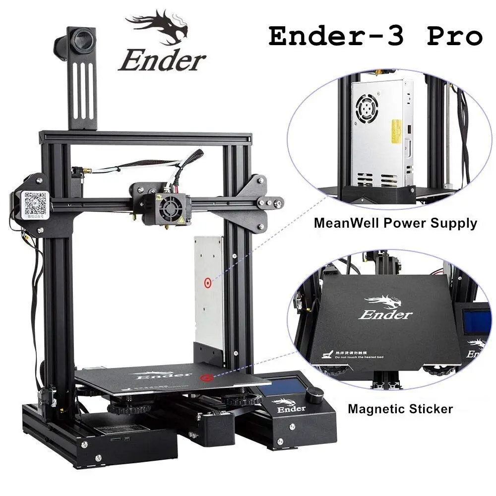 3d принтер Ender-3/Ender-3 PRO 3d принтер DiY Kit v-слот I3 FDM технология MK10 экструдер 220x220x250 мм Размер