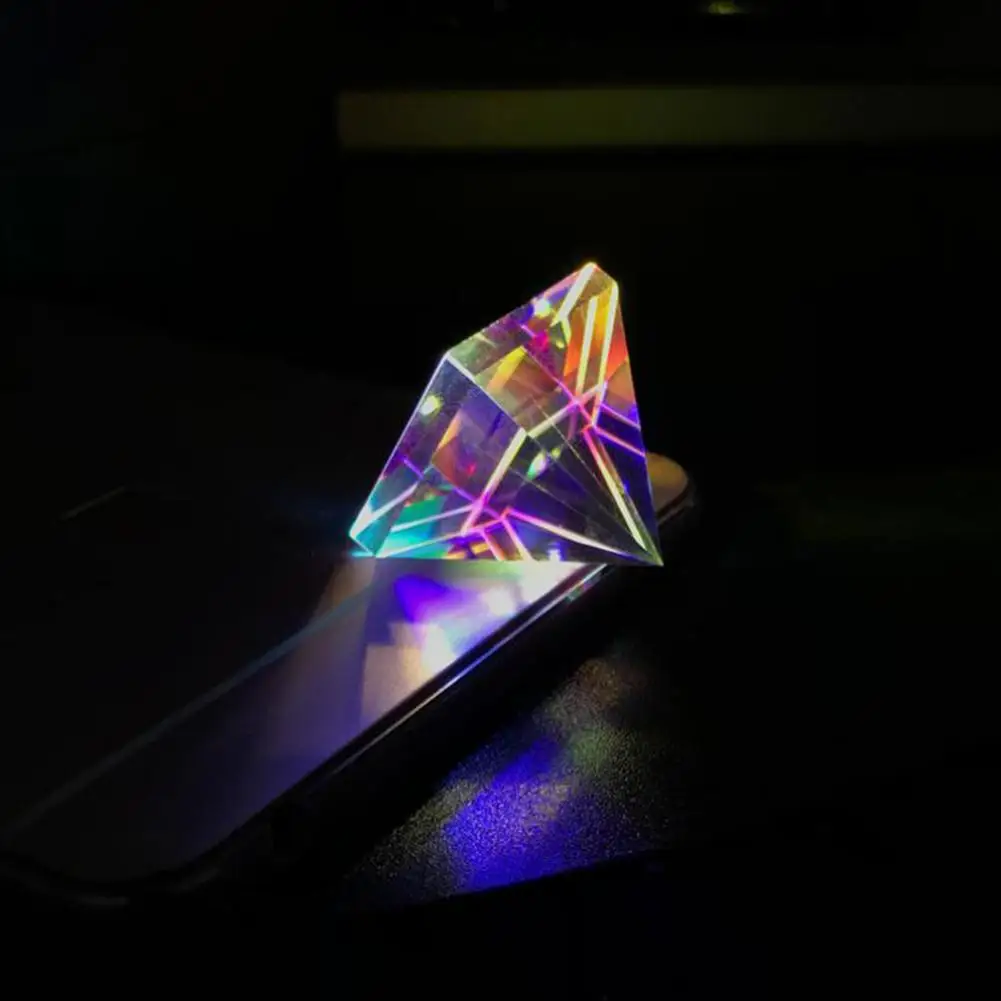 Прозрачная призма пирамида прозрачные оптические линзы дисперсионная