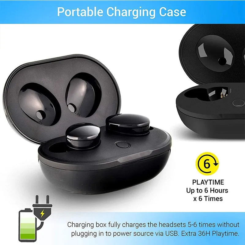 

TWS bluetooth 5.0 True Wireless Earbuds Smart Waterproof Stereo Hifi Earphone With Charging Case for Iphone meizu pop auricolari