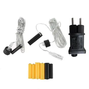 

1set EU Plug AA AAA Battery Eliminator Power Supply Adapter Replace 2 3 AA AAA 1.5V Battery for LED Lamp Toys Radio and More