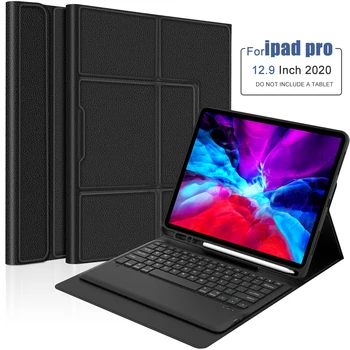 

For iPad Pro 12.9 Inch 2020 2018 Case Detachable Wireless Keyboard PU Leather Flip Stand Tablet Cover For iPad Pro 12.9 2020