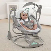Подарок для новорожденных, многофункциональное музыкальное Электрическое Кресло-Качалка для младенцев, комфортное детское кресло-качалка, складное кресло-качалка для детей 0-3 лет