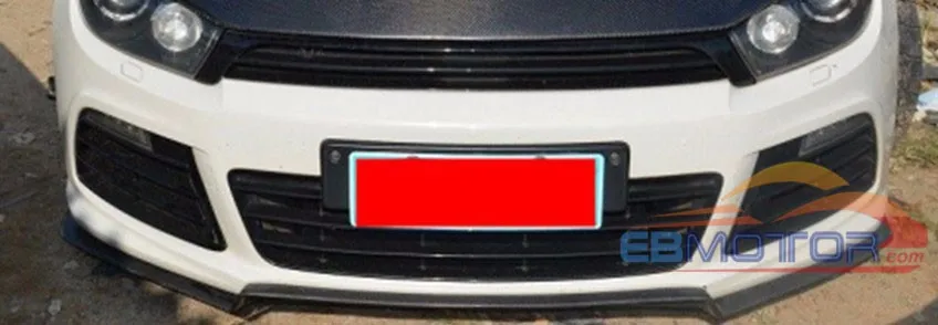 ebmotor-com Real carbon fiber front lip spoiler for VW Scirocco R bumper 2009-2014 4_4558_3379