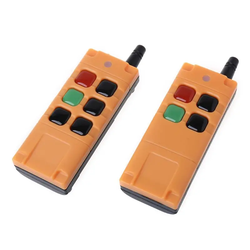 

AK-G06T Factory Supply High Grade Remote Control 315/433MHZ Wireless Industrial Crane Truck Remote Controller 4/6 Button Keys