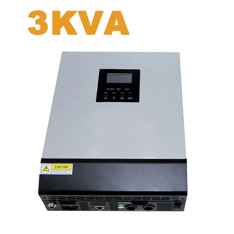 Гибридный вне сети 3kva 2400w солнечный инвертор PWM 50A/MPPT25A/MPPT60A Солнечный контроллер заряда DC24v в AC 220 v/230 v