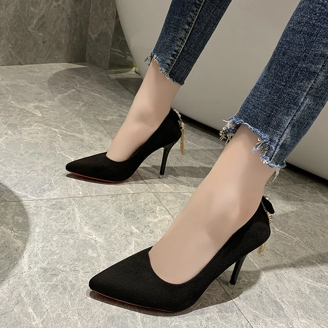 Cl High-Quality Fashion Women's High-Heeled Shoes with Red Soles Sexy Women  12cm High-Heeled Shoes with Red Soles. - China Fashion Shoes and Women's  Shoes price