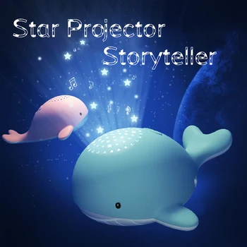 

Night Lights for Kid Star Sky Projector Toy USB Charging Bluetooth Remote Control Learning machine Children's Birthday Gifts