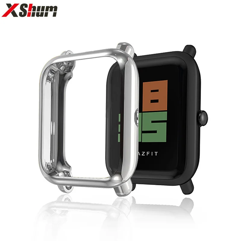 XShum Amazfit bip чехол протектор для Huami amazfit аксессуары Xiaomi Бампер Покрытие ТПУ