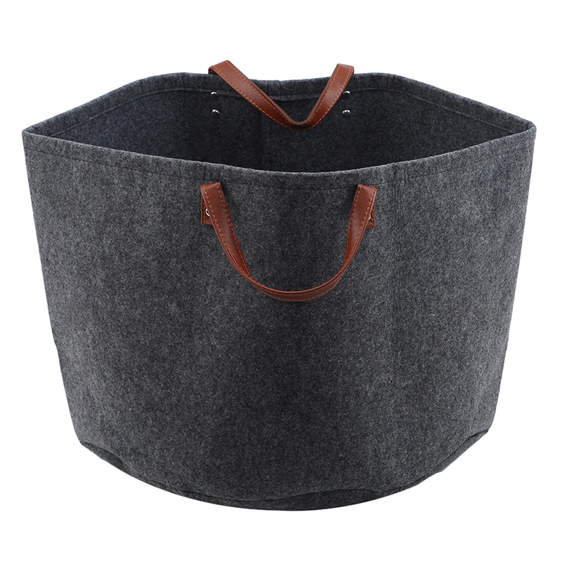 Portable Felt Handy Dirty Clothes Storage Basket Bathroom Laundry Basket Environment Living Room Kids Toy Clothes Baskets