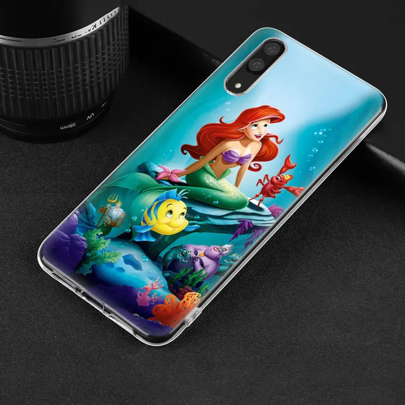 Силиконовый чехол принцессы Русалочки для huawei P30 P20 Pro P10 P9 P8 Lite P Smart Z Plus NOVA 3 3i 5i 5Pro