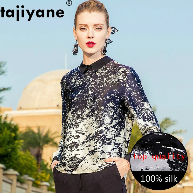 Camisa de mujer 100% blusa de seda pura Real ropa de mujer 2020 blusas de  primavera coreano elegante Tops estampados para mujeres camisas OL ZT2254| Blusas y camisas| - AliExpress