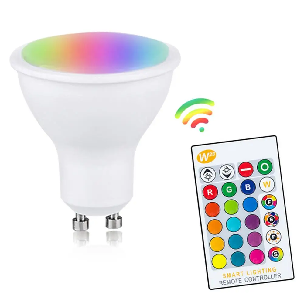 110 В E27 RGB светодиодный светильник 10 Вт лампада Изменяемая цветная светодиодная