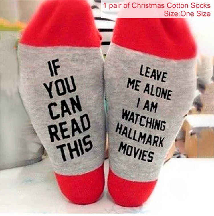 1 пара, рождественские хлопковые носки, подарок, рождественские сумки, рождественские украшения для чулок Noel Natal, подарок, Рождественский Декор - Цвет: Christmas Socks 5