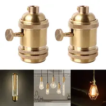 Старинный Ретро античный Эдисон E26/E27 латунный держатель лампы гнездо Декор