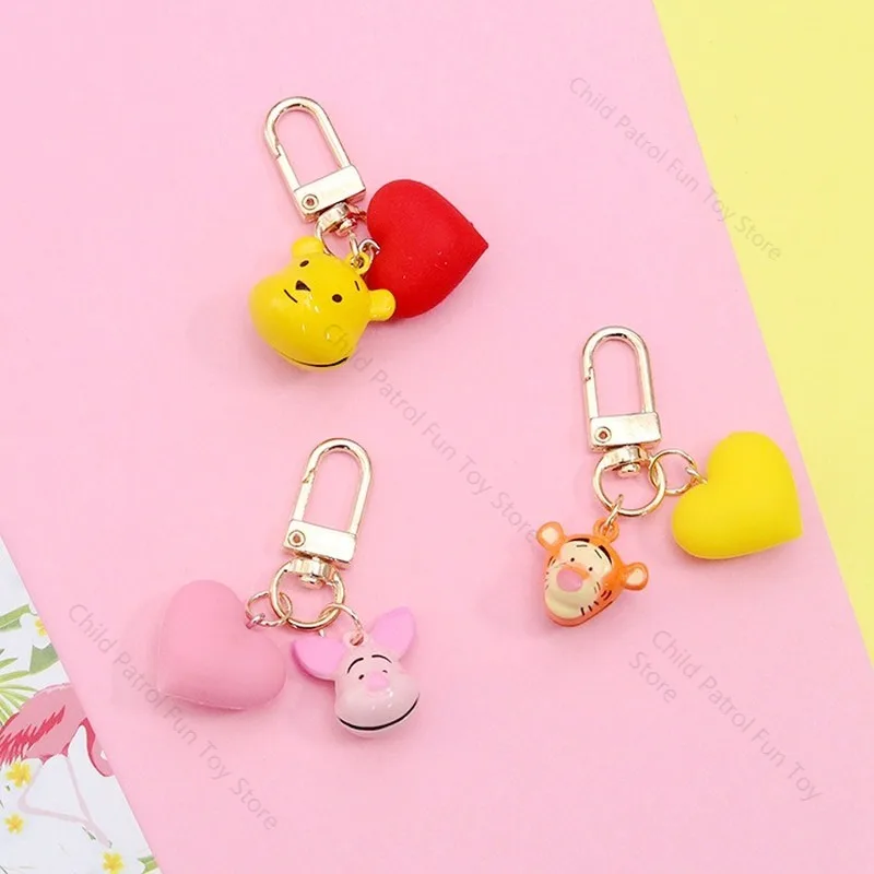 

Original Disney Winnie The Pooh Anime Figure Keychain Pendant Airpods Accessories Decoration Toys Child Special Gifts for Girls