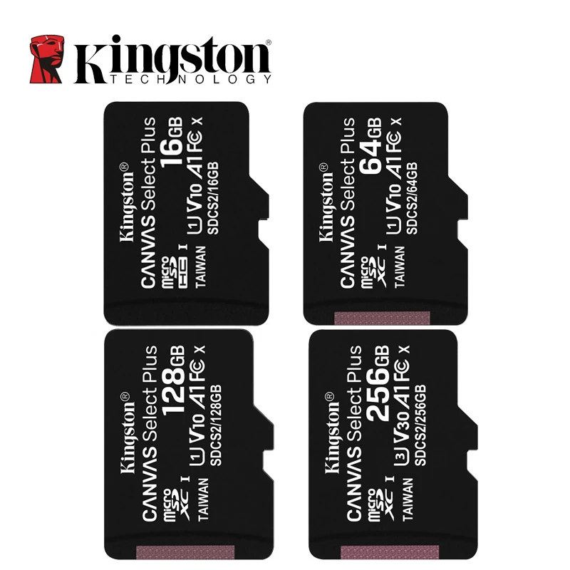 16gb micro sd card Kingston Memory Card 128GB 32GB Micro SD TF 64GB 256GB MicroSD SDCS2 100MB/S Reading Speed Class 10 Flash Card SD 4gb sd card Memory Cards