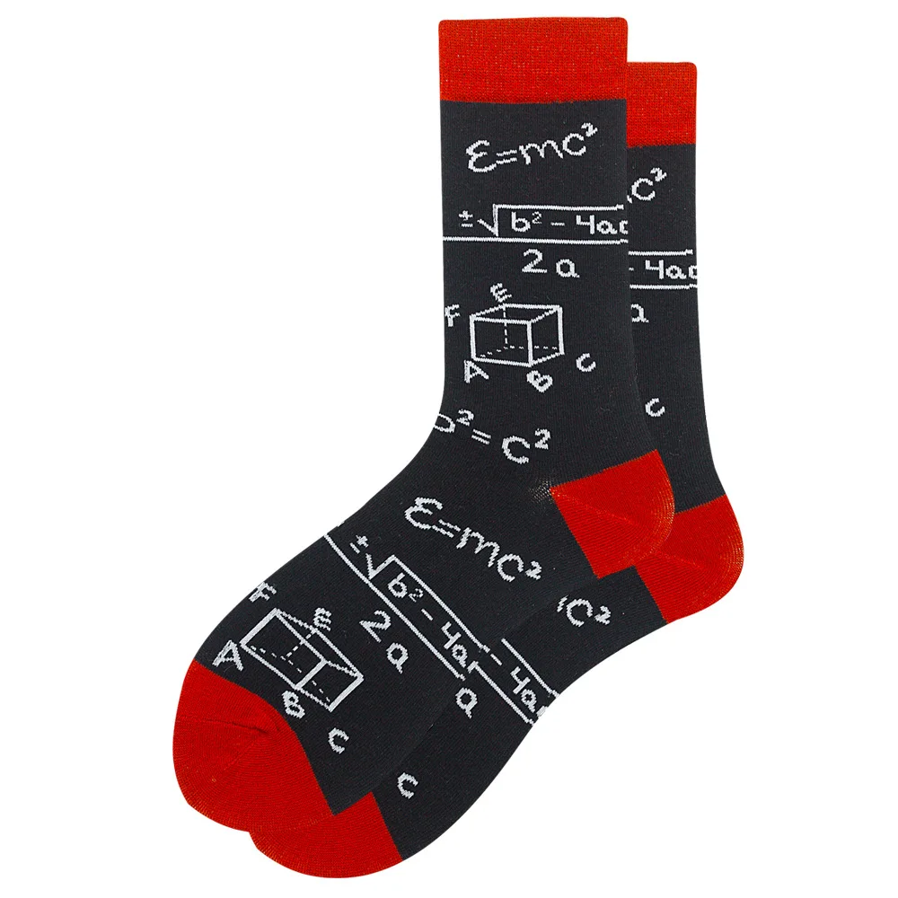 Vibrant Geometric Chess Pattern Cotton Socks - Colorful & Fun Gift