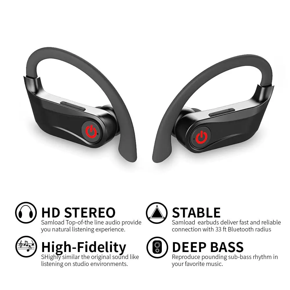 TWISTER. CK Pro TWS Bluetooth 5,0 наушники стерео беспроводные наушники Водонепроницаемая гарнитура с зарядным устройством наушники