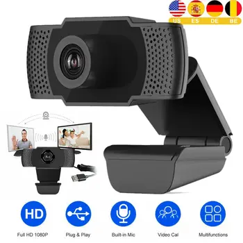

Webcam 1080P PC Computer Cameras With Built-in HD Microphone Clip-on Digital Video Webcamera Webcam Full Hd