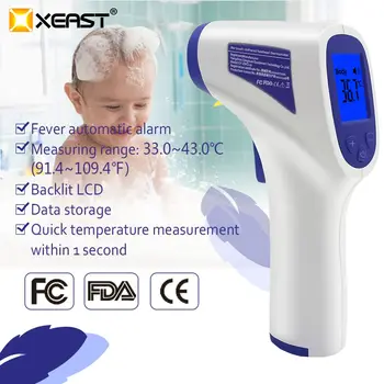 

XEAST Non-contact body thermometer Forehead Digital Infrared Thermometer Portable Non-contact Termometro Baby/Adult Temperature