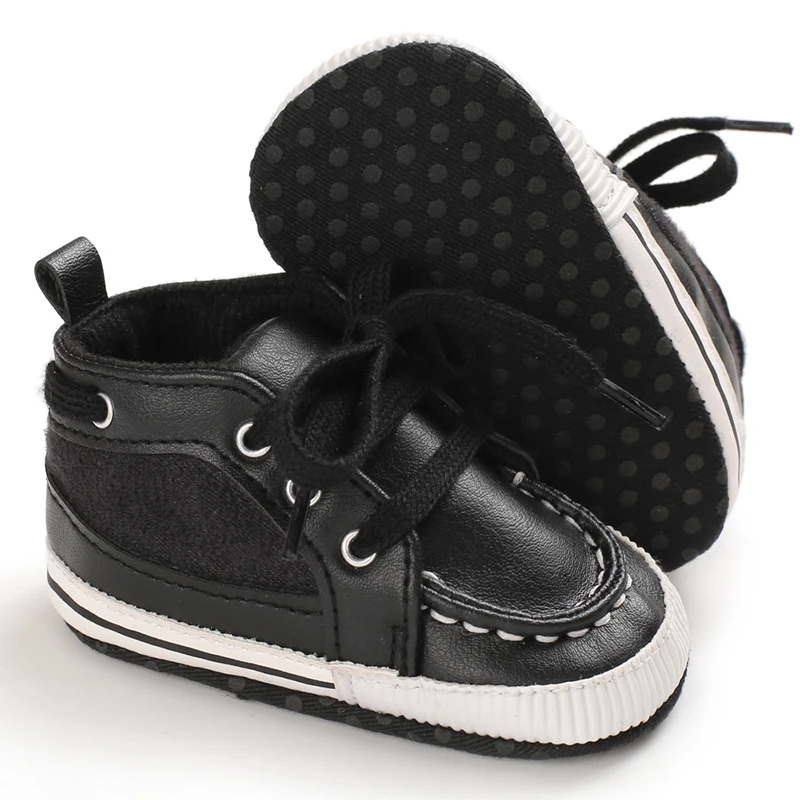 Лидер продаж; Новинка; кожаная мягкая детская обувь для новорожденных девочек и мальчиков; кроссовки; нескользящая повседневная обувь; 0-18 месяцев