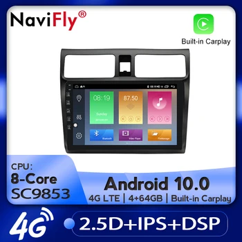 

NaviFly 2.5D+IPS DSP Android 10.0 Car Radio Multimedia Video Player Navigation GPS For Suzuki Swift 3 2003-2010 No 2 din DVD
