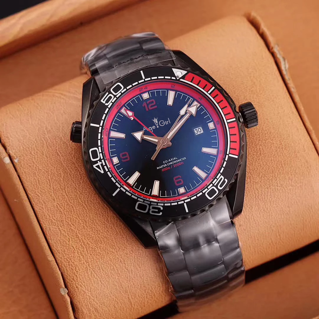 

Luxury Brand Men Automatic Mechanical GMT Waterproof Blue Red Black Rose Gold Professional Stainless Steel Sapphire Watches AAA+