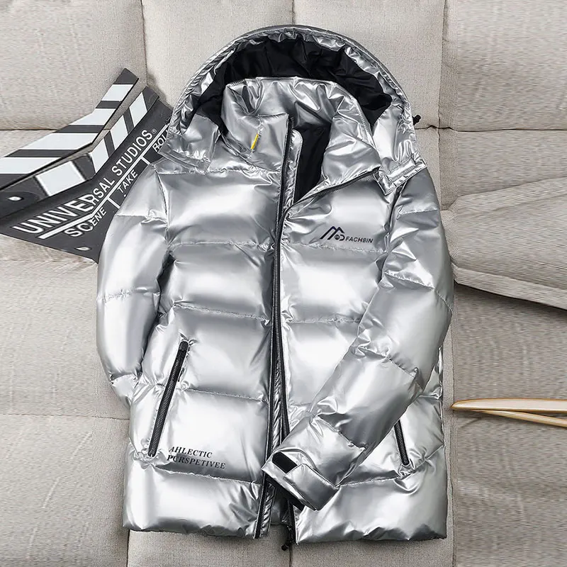 Short Shiny Women Fashion Down Coat Parkas 2020