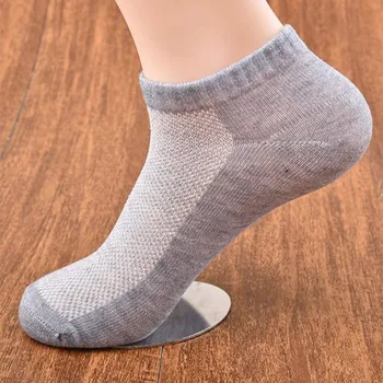 

5pairs/lot Mens Low-Cut Boat Liners Socks No Show Invisible Pure Color