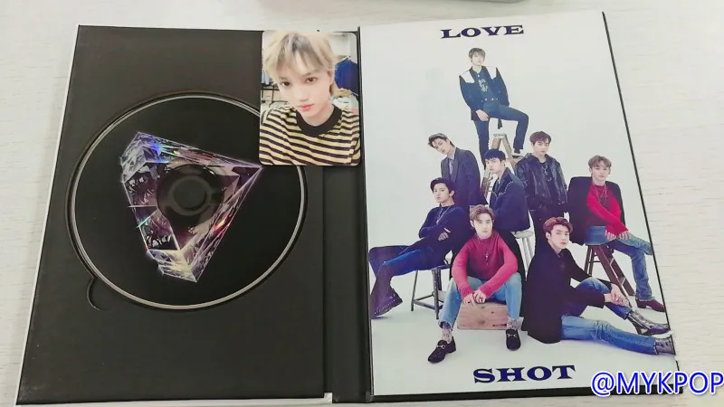 [MYKPOP]~ Официальный~ EXO: LOVE SHOT альбом CD+ случайная карта+ альбом Spine KPOP Fans коллекция SA19081103-LOVE Ver