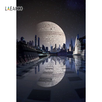 

Laeacco Science Fiction Universe Nebula Planet Home Decors Backgrounds Photography Customize Backdrops Props For Photo Studio