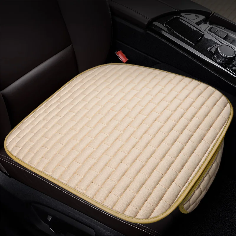 Чехол для сидения автомобиля льняная подушка для сидения дышащий коврик для Toyota Corolla Camry Rav4 Auris Prius Yalis Avensis SUV