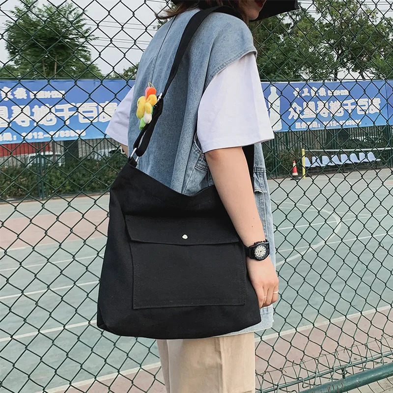 

Womens Bag Handbag Casual Fashion Travel To Picnic Shopping Large Capacity Canvas Shoulder Female Crossbody Bags For Women 2019