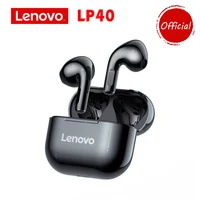 Lenovo-auriculares TWS con Bluetooth 5,0, cascos inalámbricos auténticos con Control táctil para videojuegos, Auriculares deportivos a prueba de sudor con micrófono