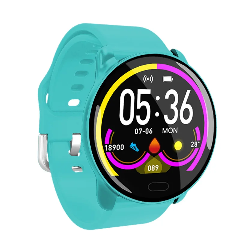 Light blue FEIKU K9 фитнес-трекер Смарт-часы с монитором артериального давления сердечного ритма для мужчин и женщин Открытый водонепроницаемый Smartwatch шагомер Ca - Цвет: Light blue