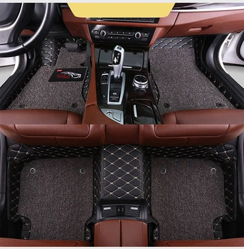 

Custom car floor mats 2 layer foot mats for Isuzu all models JMC mu-X D-MAX car styling auto accessories