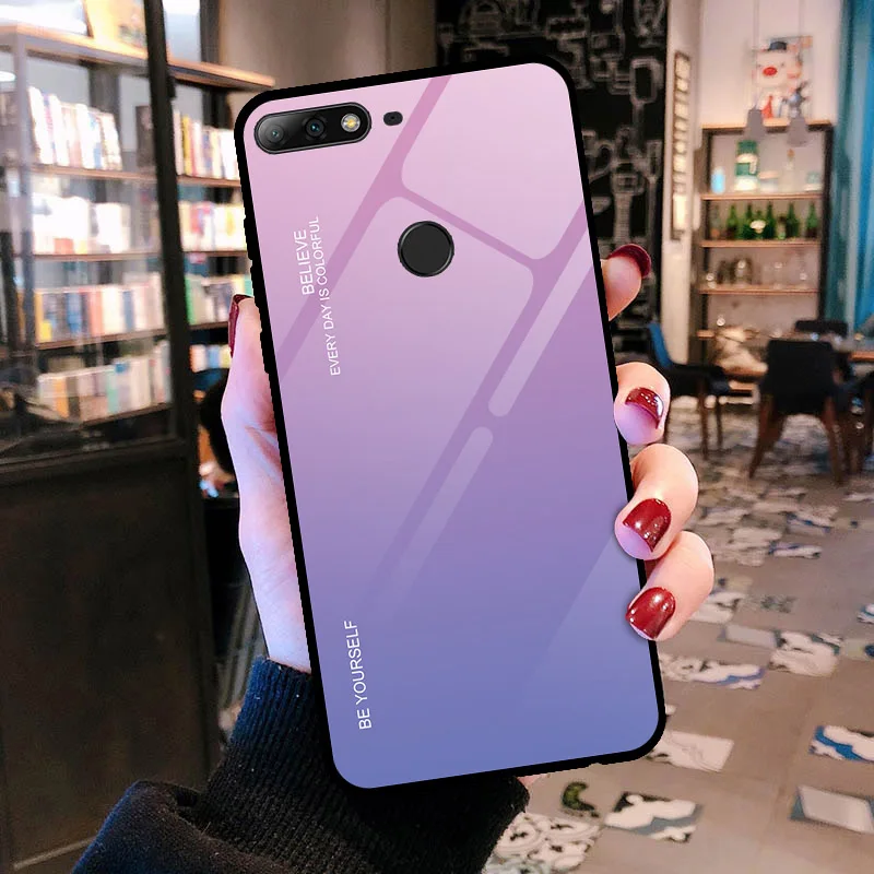 Закаленное Стекло красочный чехол для huawei Honor 8X Max 8A 7C 7A чехол для Honor 10 светильник 9 20 Lite 10i 20i Примечание 10 вид 20 чехол - Цвет: 02