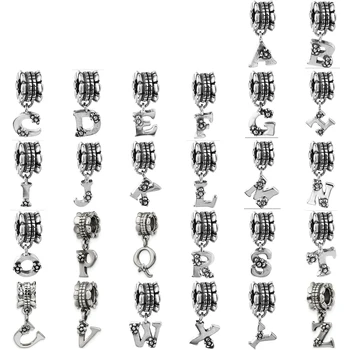 

NEW 100% 925 Sterling Silver limited Edition Twenty-six letters Pendant Charm Fit DIY Women Original Bracelet Fashion Jewelry