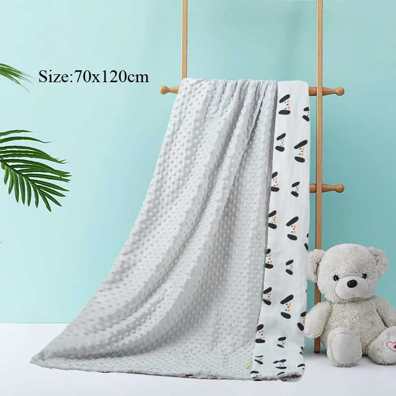 white pet-S Зимнее детское одеяло с рисунком из мультфильма; хлопковое Пеленальное Одеяло для новорожденных; одеяло для коляски; детское постельное белье - Цвет: white pet-S