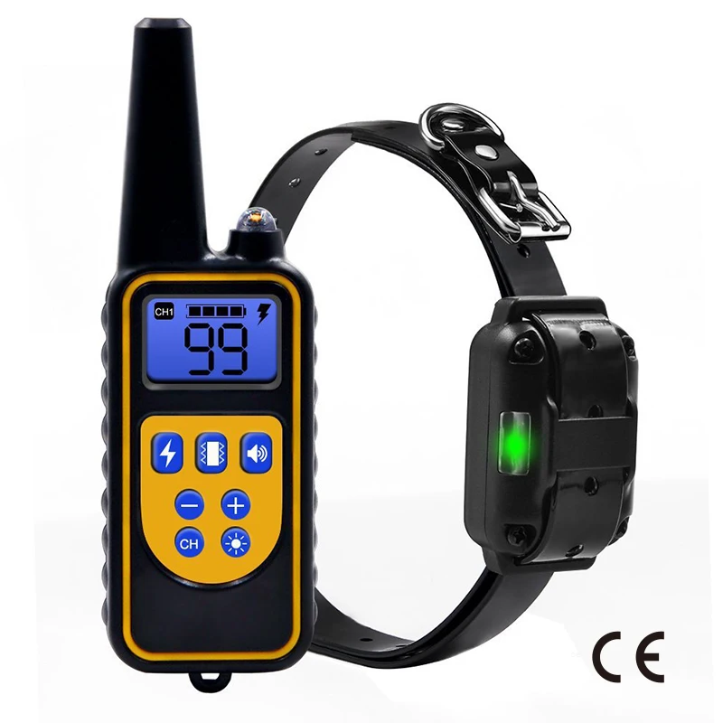 

CE Certification Dog Trainer Waterproof Rechargeable LCD Display Electric Dog Training Collar With Remote Controller Pet Supply