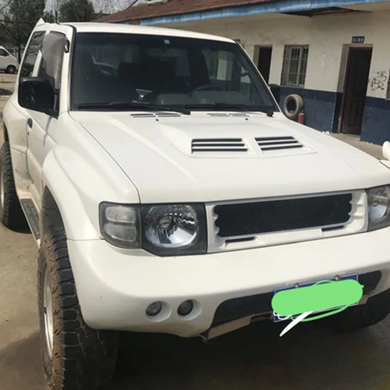 Используется для Mitsubishi Shogun Pajero V55 Гонки Грили 1996-97 лет MK2 углеродное волокно