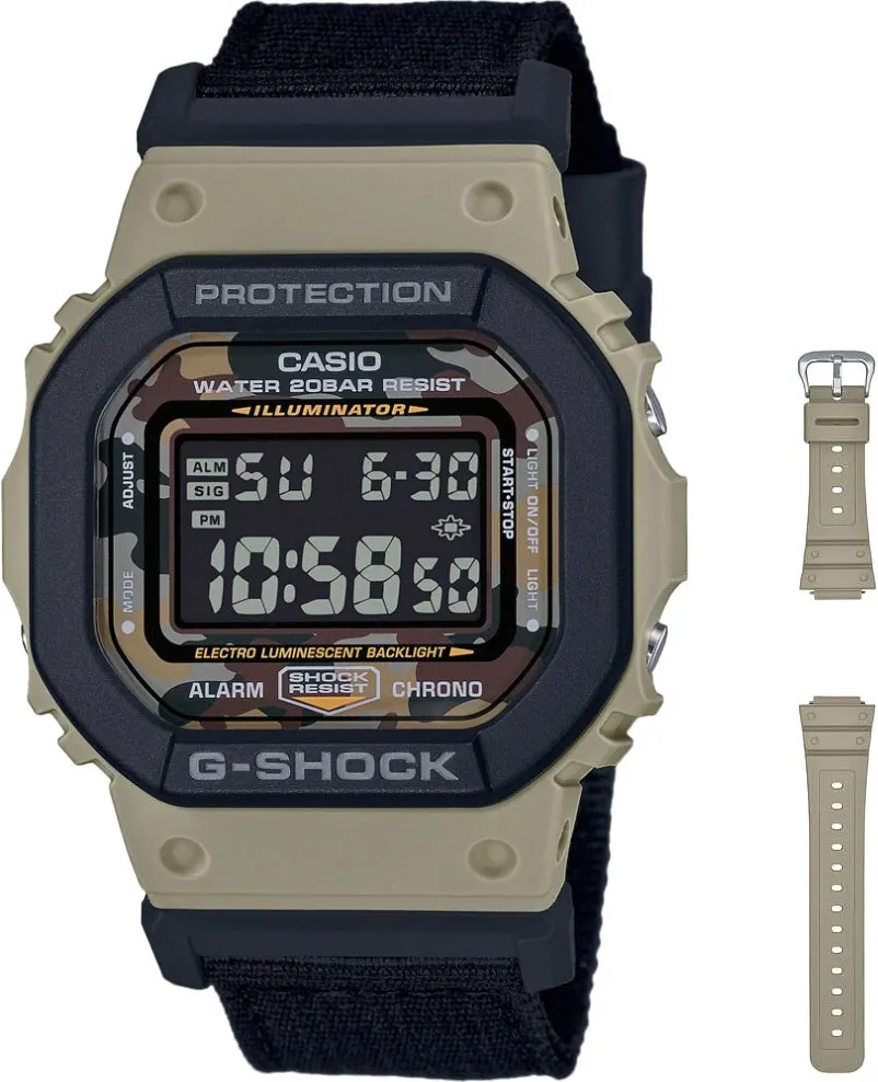 '⟊sio'' dw-5610sus-5e men's electronic wrist watch with alarm clock stopwatch and calendar | Наручные часы