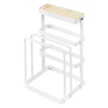 

Multifunctional Cutting Board Knife Holder Storage Rack Pot Lid Rack Holder Dish Frame Knife Block Stand Kitchen Organizer Tools