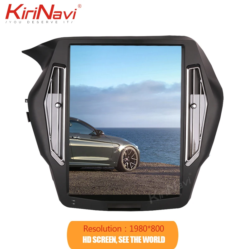 KiriNavi 15 дюймов вертикальный экран Tesla стиль 1 Din Android 7,1 Автомагнитола для Honda Accord автомобильный DVD мультимедийный плеер- gps