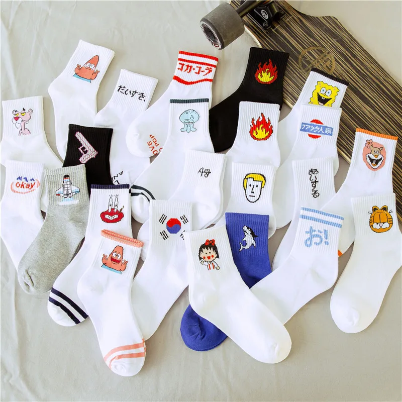 

High Quality Cute Elegant Lovely Kawaii Cartoon Sweet Harajuku Cotton Women Socks Animals Character Casual Short Socks Hot