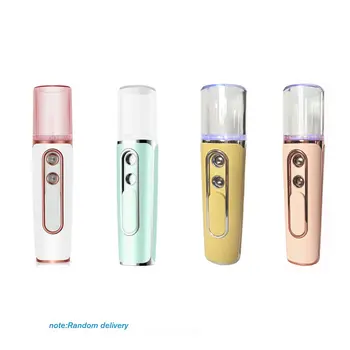 

Double-hole nano-disinfecting spray liquid with two nozzles Portable Facial Humidifier 2 in 1 Handheled Face Diffuser