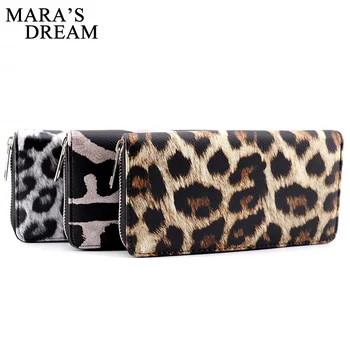 

2020 NEW Leather Women Wallet Classic Leopard Animal Print Long Wallets Female Cards Holder Clutch Bag Fashion Ladies Purses