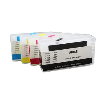 

UP 1set Refillable ink cartridge compatible for HP955 955XL for HP Officejet 7740 8216 8710 8720 8210 8702 8218 8715 8716 8717